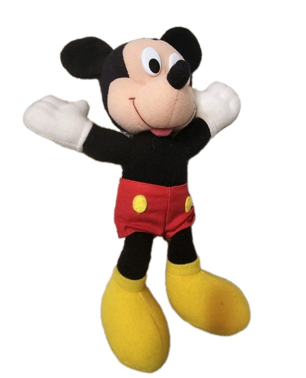 Rare Vintage 80’s Disney Parks Mickey Mouse 8” Plush Stuffed Animal Toy